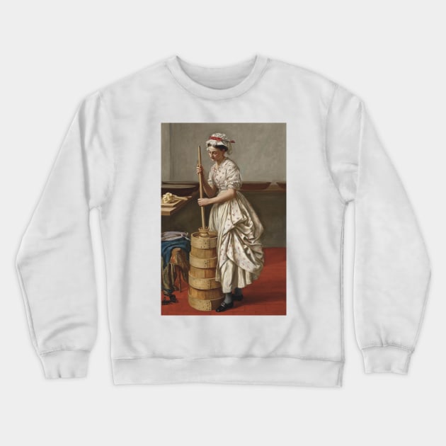 The Butter Churn by Valentine Cameron Prinsep Crewneck Sweatshirt by Classic Art Stall